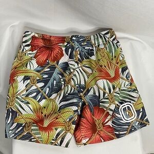 Overtime Tropical Floral Mesh Shorts Y-Large